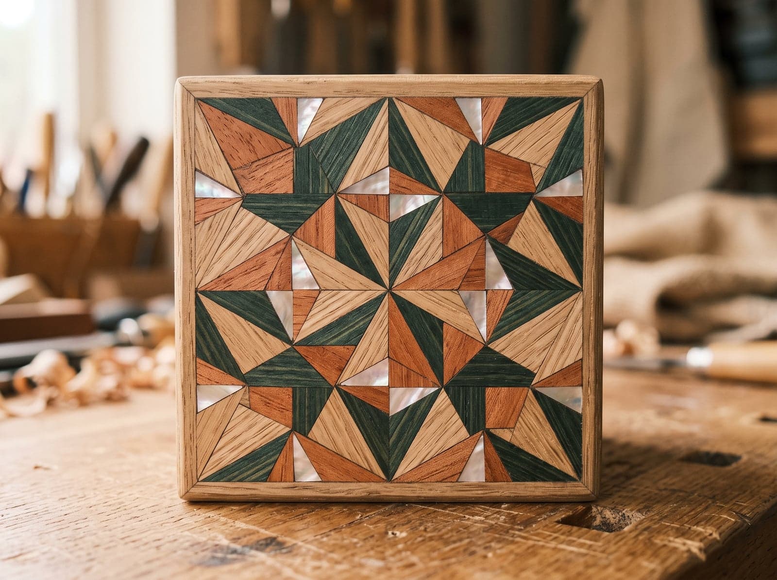 Soleil de marqueterie